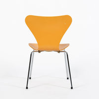 Yellow Danish Modern Dining Chair Series 7 by Arne Jacobsen for Fritz Hansen