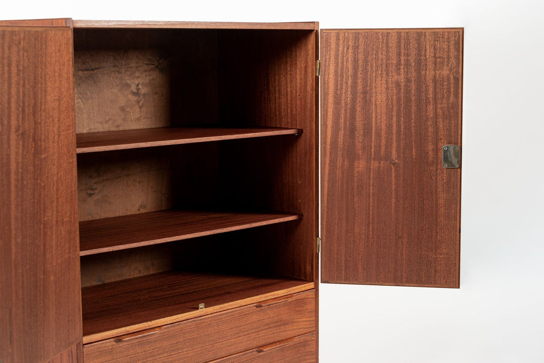 Mid Century Danish Teak Wood Storage or Bar Cabinet
