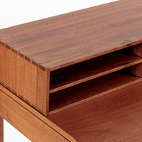 Exceptional Mid Century Danish Teak Writing Desk with Hutch