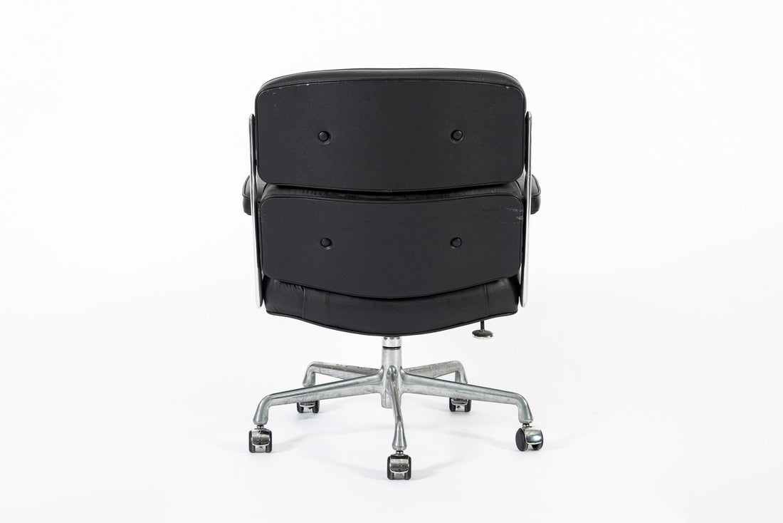 Eames Herman Miller Time Life Black Leather Office Chair