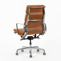Herman Miller Eames Tall Brown Leather Desk Chair Soft Pad