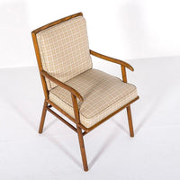 Mid Century Wood & Upholstery Arm Chair by Robsjohn-Gibbings for Widdicomb