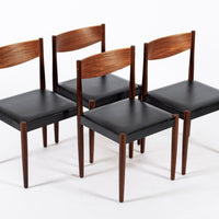 Mid Century Danish Modern Teak Dining Chairs by Poul Volther for Frem Rojle