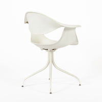 Mid Century White Swag Chair by George Nelson for Herman Miller