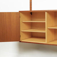 Large Mid Century Danish HG Teak Wood Modular Wall Unit Shelving & Bookcase