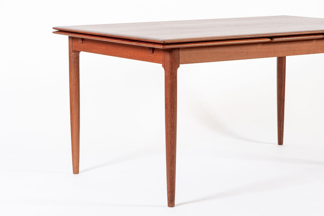 Mid Century Danish Teak Extension Dining Table by Kai Kristiansen (attr.)