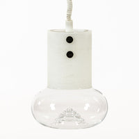 Mid Century Swedish Modern Glass Pendant Lamp by Orrefors