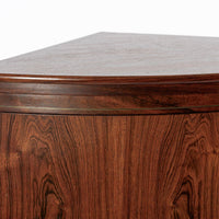 Mid Century Danish Modern Rosewood Corner Cabinet 1960s