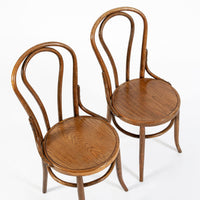 Vintage Thonet Bentwood Bistro Cafe Dining Chairs Set of 6