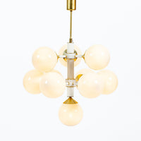 Mid-Century Modern Sputnik Chandelier by Szarvasi, Hungary 1970s, 3x Available