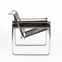 Mid Century Brown Wassily Chair by Marcel Breuer for Stendig 1960s, 2 Available