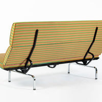 Eames Sofa Compact for Herman Miller, Alexander Girard Maharam Striped Fabric, 2 Available