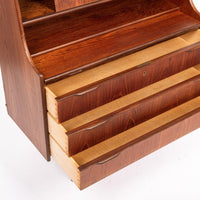 Mid Century Finnish Teak Secretary Desk by Venesta