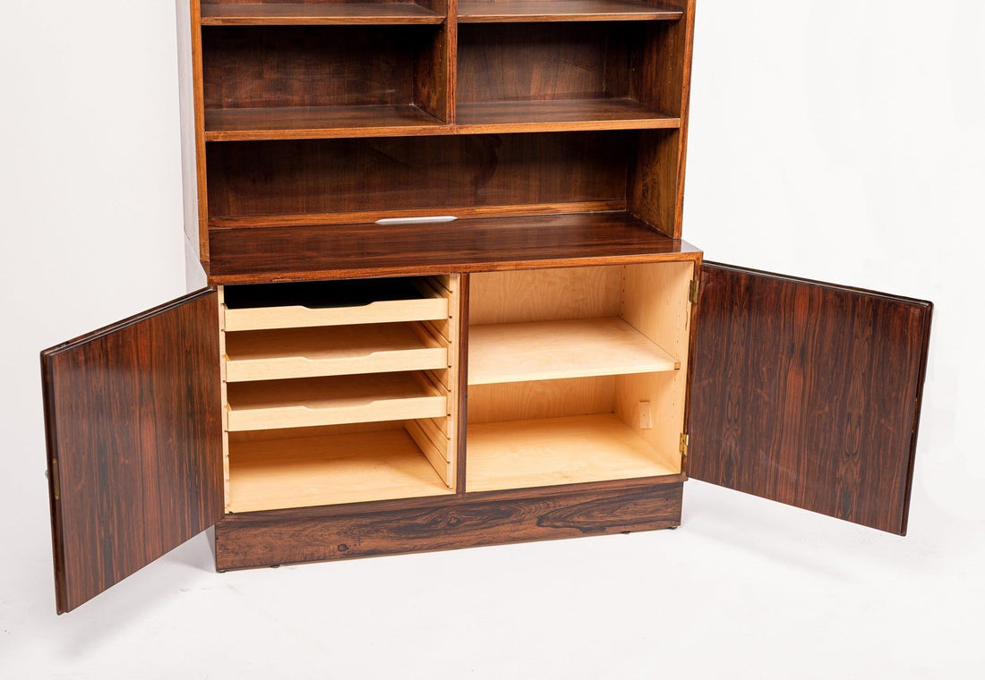 Mid Century Danish Rosewood Bookcase by Carlo Jensen for Hundevad, 1960s