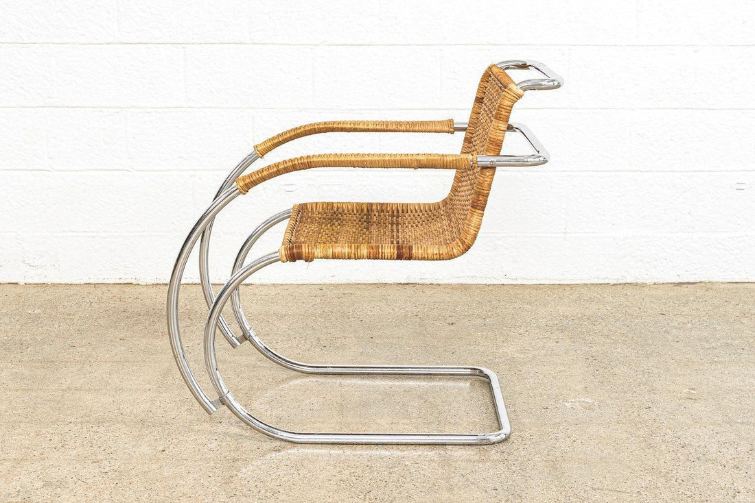 Mid Century Bauhaus MR 20 Arm Chair by Mies van der Rohe for Stendig 1970s