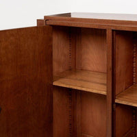 Antique French Art Deco Mahogany Sideboard Cabinet by Andre Sornay