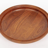 Danish Modern Large Teak Wood Bowl by Henning Koppel for Georg Jensen, 1960s