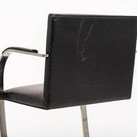 Mid Century Black Brno Chairs by Mies van der Rohe for Knoll Set of 4