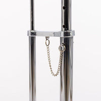 Mid Century Modern Glass & Chrome Round Side Table by Eileen Gray (attr.)