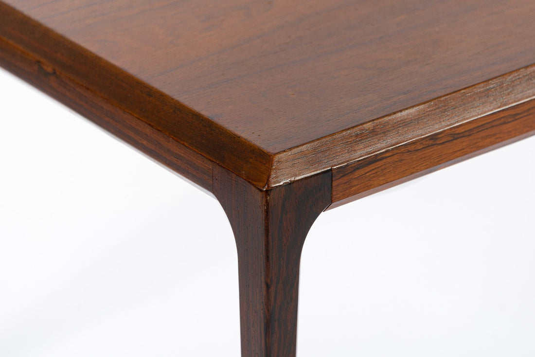 Vintage Danish Modern Long Rosewood Coffee Table by Johannes Andersen 1960s