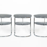 Set of 6 Mid-Century Modern SS33 Chrome Dining Chairs by Anton Lorenz for Thonet, 1970s