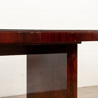 Antique Art Deco Wood Extendable Dining Table, Matching Credenza Available