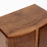 Antique Art Deco Small Burlwood Drinking Cabinet, 1930s