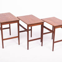 Mid Century Danish Teak Nesting Tables by Hans J. Wegner, 1960s