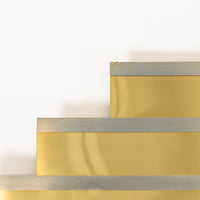 Large Vintage Mid Century Metal Ribbon Wall Art Sculpture by Curtis Jere, 1988