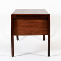 Mid Century Danish Wood Writing Desk with File Drawer