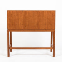 Danish Mid-Century Modern Teak Dropdown Secretary Desk, 1960s