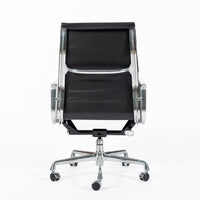 Eames for Herman Miller Tall Black Leather Desk Chair Soft Pad