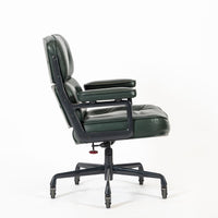 Green Leather Time Life Office Chair by Eames for Herman Miller 1996