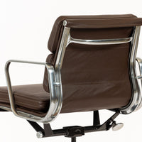 Dark Brown Leather Office Chair by Eames for Herman Miller