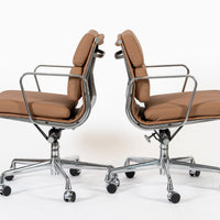 Eames for Herman Miller Aluminum Group Office Chairs in Schumacher VEGAN Leather