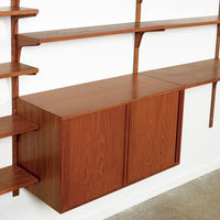 Mid Century Danish HG Teak Wood Modular Wall Unit Shelving & Bookcase