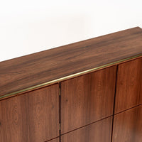 Exceptional Mid Century Danish Modern Floating Rosewood Wall Cabinet 1950s