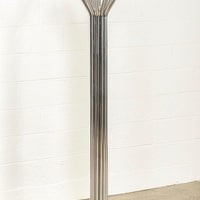 Mid Century Silver Chrome Tubular Floor Lamp