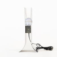 Mid Century Modern Silver Table Lamp by Francois Monnet