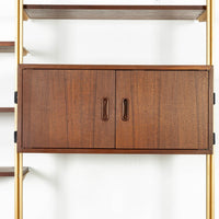 Mid Century Omni Wood Modular Wall Unit Shelving & Bookcase by George Nelson