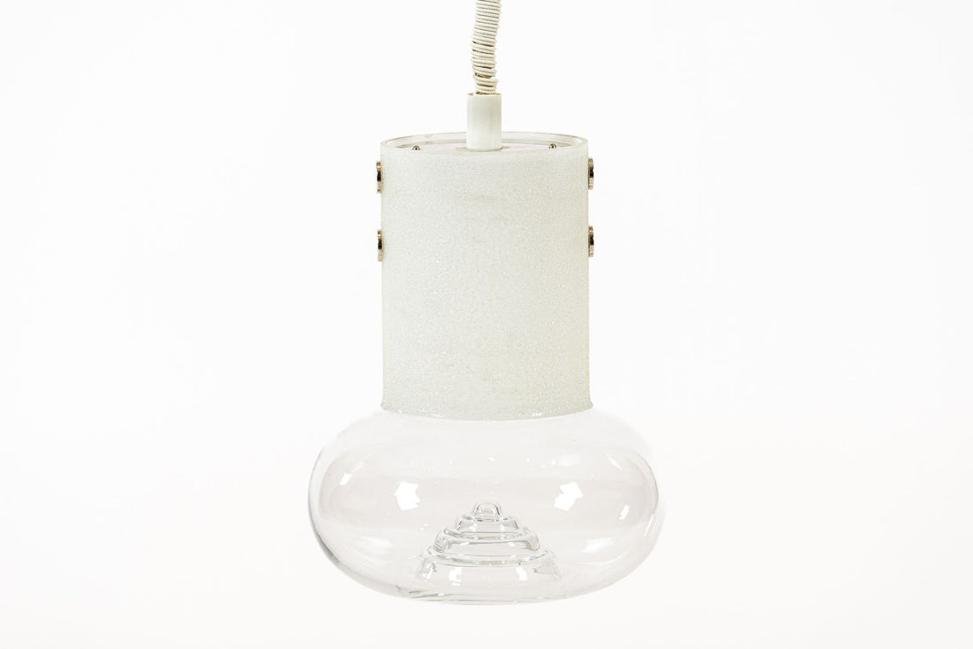 Mid Century Swedish Modern Glass Pendant Lamp by Orrefors