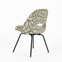 Eero Saarinen Executive Side Chair for Knoll Mid Century Modern Black Metal