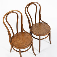 Vintage Thonet Bentwood Bistro Cafe Dining Chairs Set of 6