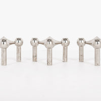 Mid Century Silver Candleholders by BMF Nagel Quist