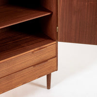 Mid Century Danish Modern Teak Wood Storage or Bar Cabinet