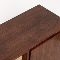 Antique Art Deco Walnut Wood Bar Cabinet or Sideboard 1940s