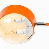 Vintage Mid-Century Modern Orange Floor Lamp by Ateljé Lyktan, Sweden, 1970s