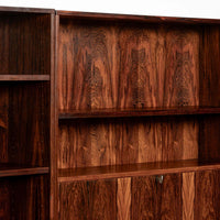 Mid-Century Swedish Rosewood Bookcase Dropdown Wall Unit by Bertil Fridhagen for Bodafors, 1960s