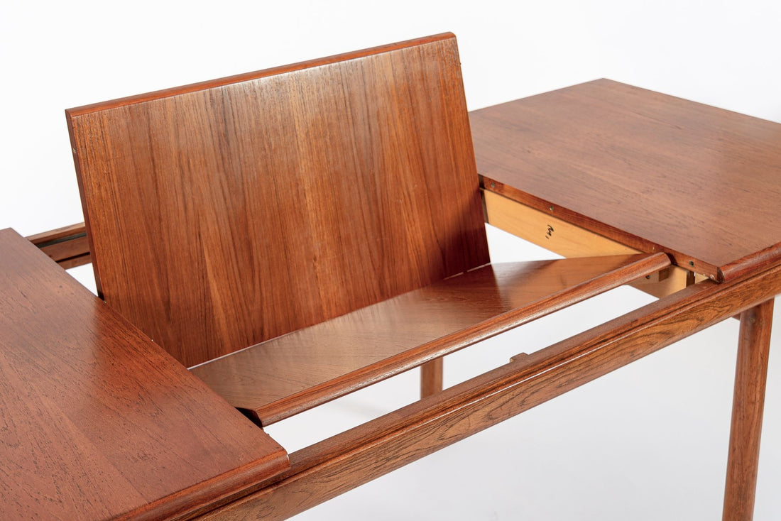 Mid Century English Teak Extension Dining Table by White & Newton