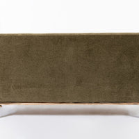 Restored 1940s Art Deco Sofa Mink Mohair, Matching Chair Available